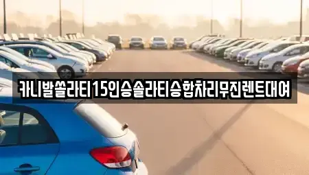 경상남도 창원시 마산합포구 장군동1가 렌트카 전문 카니발쏠라티15인승솔라티승합차리무진렌트대여