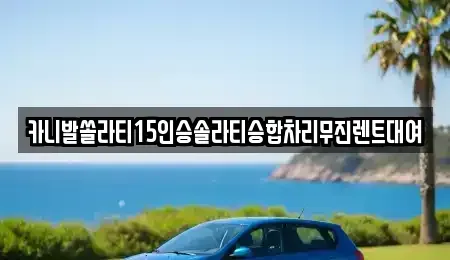 경상남도 창원시 진해구 덕산동 렌트카 전문 카니발쏠라티15인승솔라티승합차리무진렌트대여
