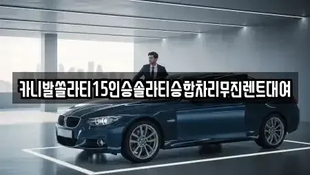 경상남도 창원시 진해구 덕산동 렌트카 전문 카니발쏠라티15인승솔라티승합차리무진렌트대여