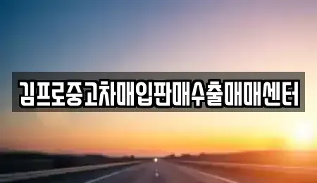 경상남도 통영시 서호동 중고차매입 전문 김프로중고차매입판매수출매매센터