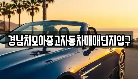 경상남도 함안군 산인면 중고차 전문 경남차모아중고자동차매매단지입구