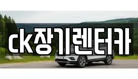 경상북도 김천시 문당동 렌트카 전문 ck장기렌터카