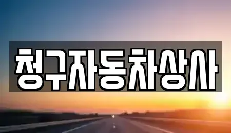 경상북도 상주시 헌신동 중고차매매 전문 청구자동차상사