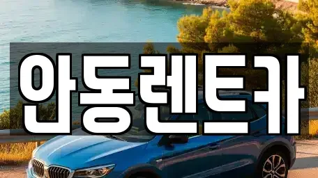 경상북도 안동시 금곡동 렌트카 전문 안동렌트카