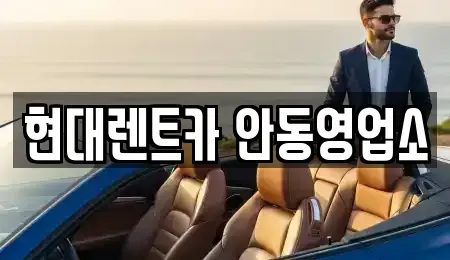 경상북도 안동시 법흥동 렌트카 전문 현대렌트카 안동영업소