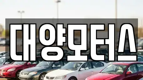 광주 광산구 두정동 중고차 전문 대양모터스