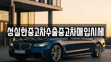 광주 광산구 두정동 중고차매입 전문 성실한중고차수출중고차매입시세