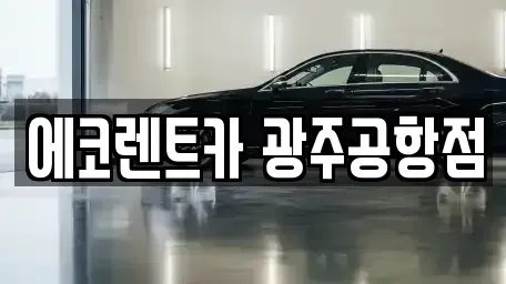 광주 광산구 송촌동 렌트카 전문 에코렌트카 광주공항점