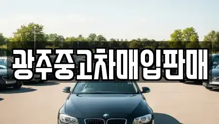 광주 북구 우산동 중고차매입 전문 광주중고차매입판매