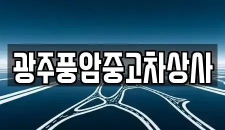 광주광역시 동구 수기동 중고차 전문 광주풍암중고차상사