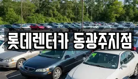 광주광역시 북구 북동 렌트카 전문 롯데렌터카 동광주지점