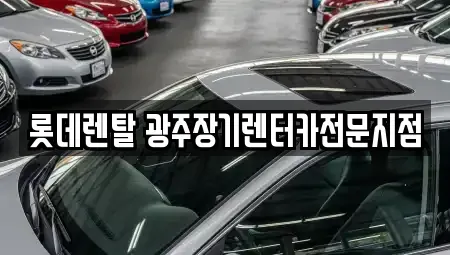 광주광역시 북구 장기렌트카 전문 롯데렌탈 광주장기렌터카전문지점