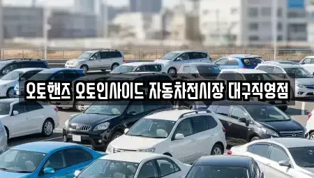 대구 동구 금강동 중고차 전문 오토핸즈 오토인사이드 자동차전시장 대구직영점