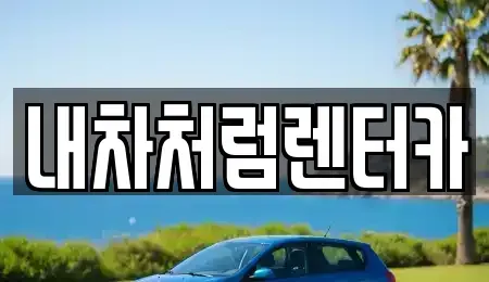 대구 수성구 범물동 렌트카 전문 내차처럼렌터카