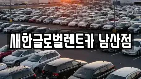 대구 중구 남성로 렌트카 전문 새한글로벌렌트카 남산점