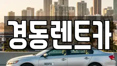 대구 중구 향촌동 렌트카 전문 경동렌트카