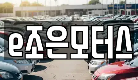 대구광역시 달서구 감삼동 중고차 전문 e조은모터스
