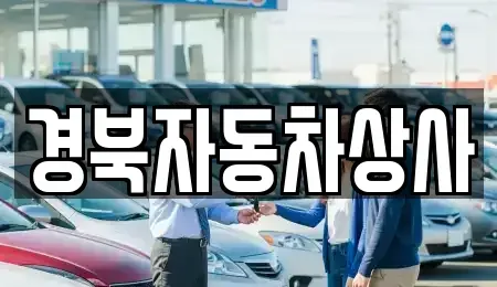 대구광역시 중구 하서동 중고차 전문 경북자동차상사