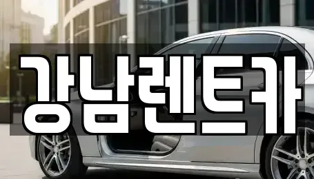 대전 대덕구 상서동 렌트카 전문 강남렌트카