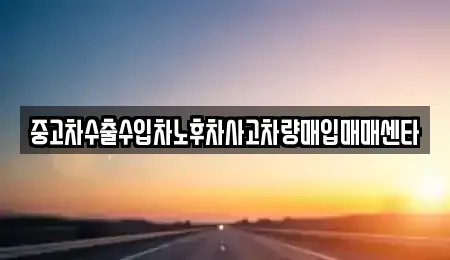 대전 대덕구 상서동 중고차매입 전문 중고차수출수입차노후차사고차량매입매매센타