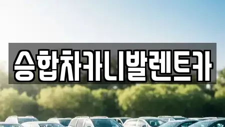대전 대덕구 석봉동 렌트카 전문 승합차카니발렌트카