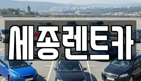 대전 유성구 원신흥동 렌트카 전문 세종렌트카