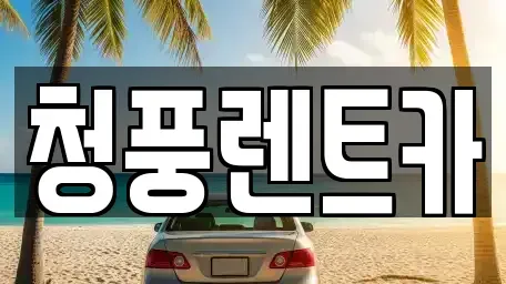 대전광역시 대덕구 삼정동 렌트카 전문 청풍렌트카