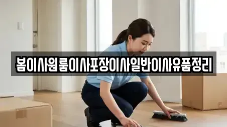 봄이사원룸이사포장이사일반이사유품정리