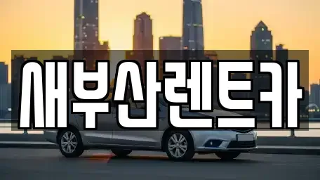 부산 서구 암남동 렌트카 전문 새부산렌트카