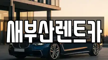 부산 영도구 영선동4가 렌트카 전문 새부산렌트카