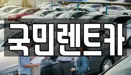부산 중구 신창동1가 렌트카 전문 국민렌트카