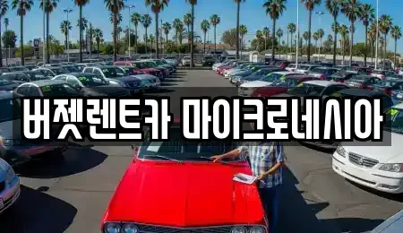부산 해운대구 중동 렌트카 전문 버젯렌트카 마이크로네시아