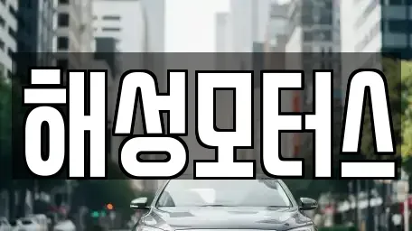 부산광역시 기장군 정관읍 중고차 전문 해성모터스