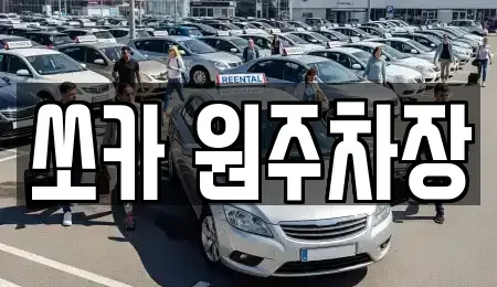 부산광역시 사상구 괘법동 렌트카 전문 쏘카 원주차장