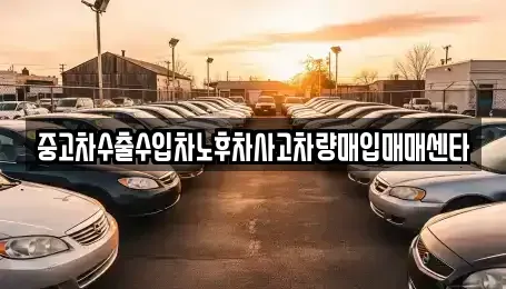 부산광역시 수영구 망미동 중고차매입 전문 중고차수출수입차노후차사고차량매입매매센타