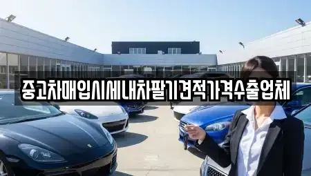 서울 강북구 수유동 중고차매입 전문 중고차매입시세내차팔기견적가격수출업체