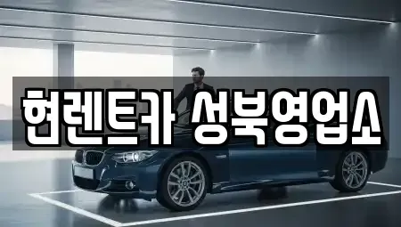 서울 성북구 동소문동4가 렌트카 전문 현렌트카 성북영업소