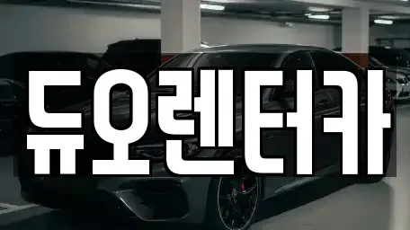 서울 성북구 성북동 렌트카 전문 듀오렌터카
