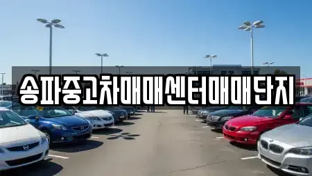 서울 송파구 방이동 중고차 전문 송파중고차매매센터매매단지
