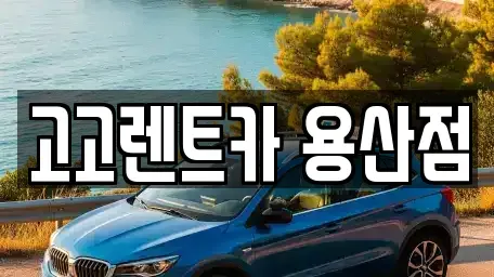 서울 용산구 한강로1가 렌트카 전문 고고렌트카 용산점