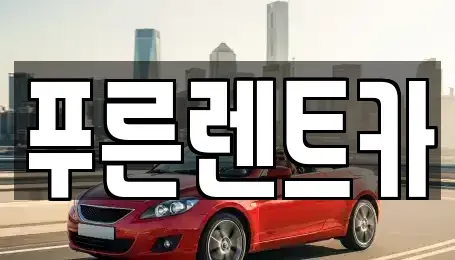 서울 용산구 한강로1가 렌트카 전문 푸른렌트카