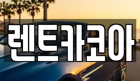 서울 중구 광희동1가 렌트카 전문 렌트카코아
