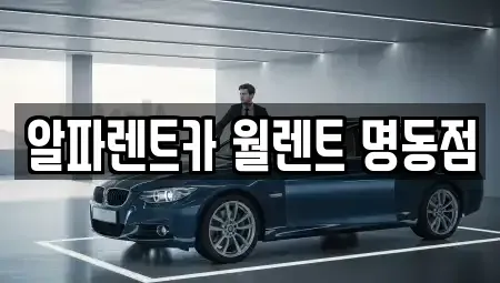 서울 중구 산림동 렌트카 전문 알파렌트카 월렌트 명동점