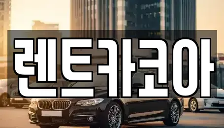 서울 중구 의주로2가 렌트카 전문 렌트카코아