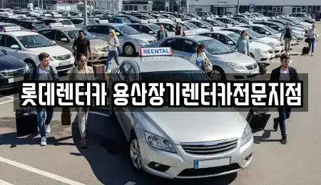 서울 중구 의주로2가 장기렌트카 전문 롯데렌터카 용산장기렌터카전문지점