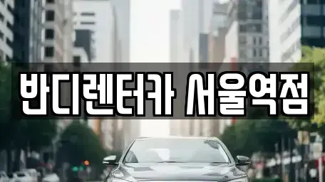 서울특별시 서대문구 충정로2가 렌트카 전문 반디렌터카 서울역점