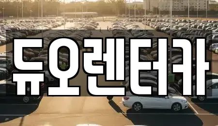 서울특별시 성북구 길음동 렌트카 전문 듀오렌터카