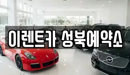 서울특별시 성북구 길음동 렌트카 전문 이렌트카 성북예약소