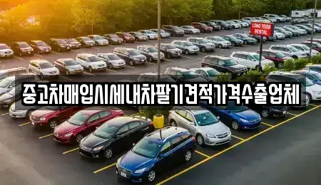 서울특별시 중구 예장동 중고차매입 전문 중고차매입시세내차팔기견적가격수출업체