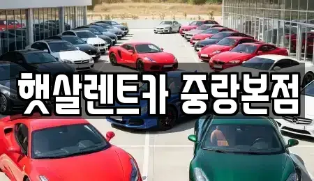 서울특별시 중랑구 렌트카 전문 햇살렌트카 중랑본점
